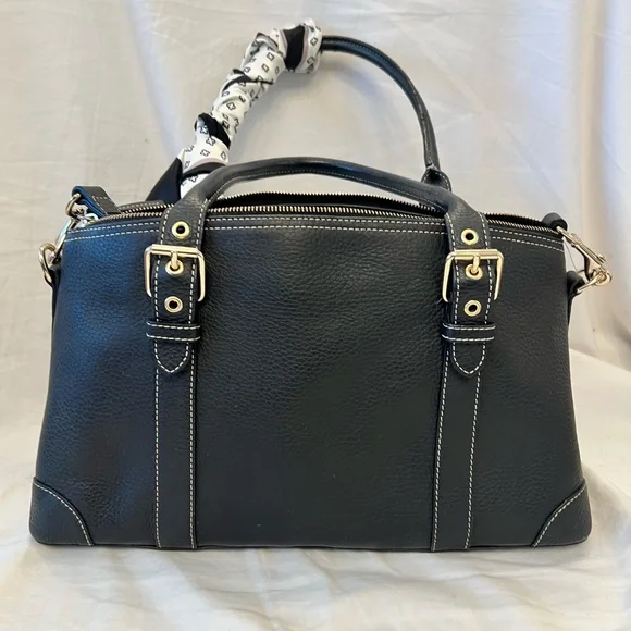 Dooney & Bourke Pebbled Leather Domed Satchel - Picture 5 of 14